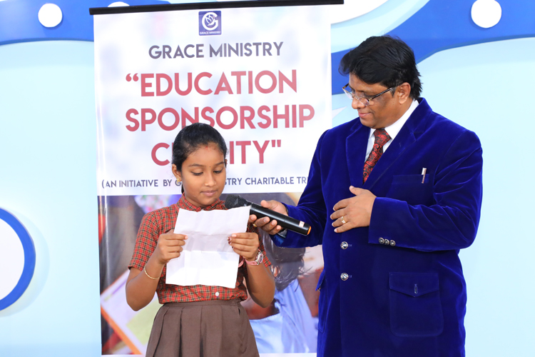 Grace Ministry stands as a gateway in Educating poor and needy students for the progress of their education in Mangalore, India by providing charity of School Fees, Books and essential materials. 